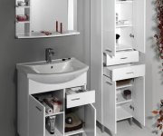 Aqualine Zoja/keramia Fresh Skříňka Vysoká Se Zásuvkami 50x184x29cm, Bílá