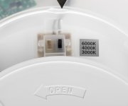 Miledo Azpo Stropní Led Svítidlo, ø 290mm, 18,5w, 3000/4000/6000k, Ip54, černá Mat