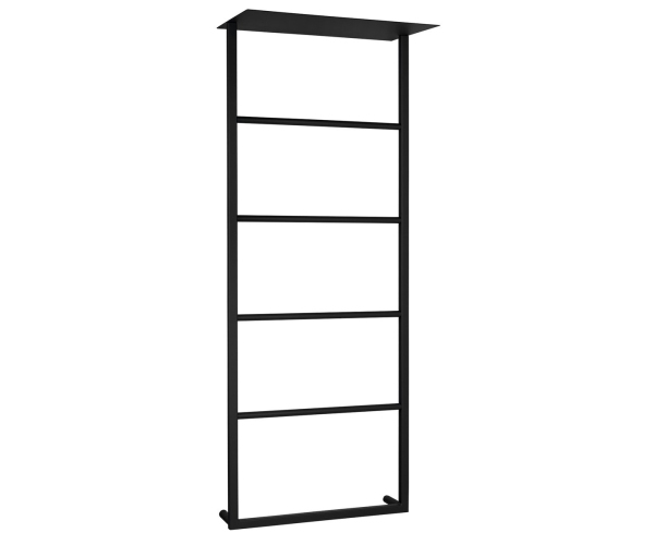 Sapho Ska Nástěnný Sušák Ručníků S Policí 454x1184x252mm, černá Mat