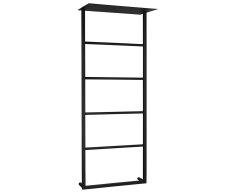 Sapho Ska Nástěnný Sušák Ručníků S Policí 454x1184x252mm, černá Mat
