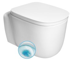 Sapho Organic Závěsná Wc Mísa, Vortex Rimless, 36x52cm, Bílá
