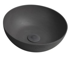 Sapho Formigo Betonové Umyvadlo Na Desku, ø 39cm, Antracit Mat