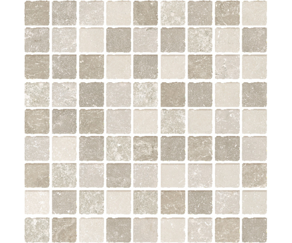 Mozaika jako beton Cerdomus Effetto P. di Ostuni Mosaico Tufo Nat. 30x30 - béžová