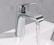 Umyvadlová stojánková baterie Flat bez výpustě - FL 014.00CR Umyvadlová stojánková baterie 151 mm bez výpusti, chrom X070118