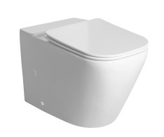 Sapho Imala Wc Kombi Mísa, Vortex Rimless, 61x35,5cm, Spodní/zadní Odpad, Bílá