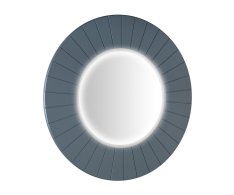 Sapho Lumiro Strip Kulaté Zrcadlo S Led Osvětlením V Rámu ø 75cm, Siena