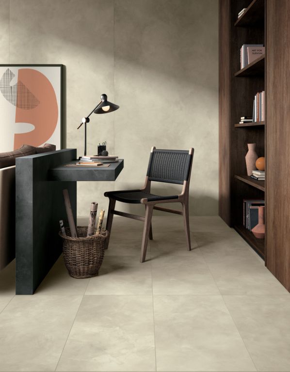 Realizace Béžové obklady a dlažba ze serie Mirage Clay