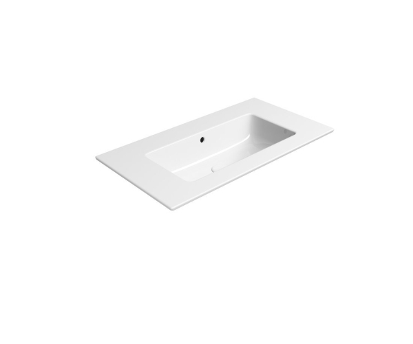 Gsi Pura Keramické Umyvadlo Slim 82x46cm, Bez Otvoru, Bílá Extraglaze