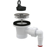 01939-6/4-sr-692 - Výpust Umyvadlová 6/4" S Nerezovou Mřížkou 63 Mm A Přípojkou