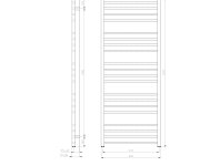 Sapho Metro Otopné Těleso 600x1510 Mm, Bílá