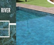 Protiskluzná dlažba jako kámen Gres Aragón Ocean Green River 30x30 Matt - zelená
