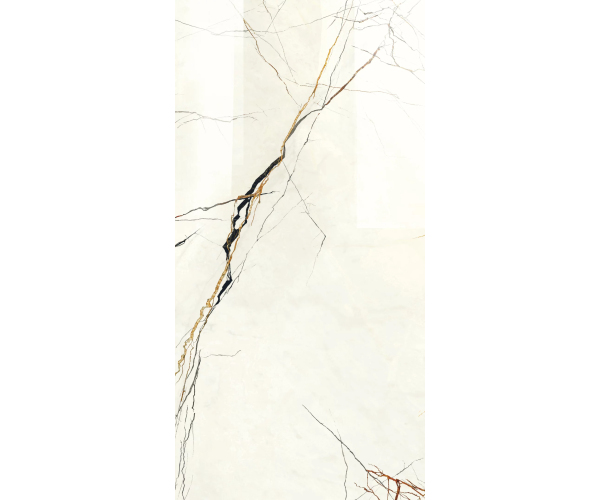 Dlažba jako mramor Settecento Lichen Patagonia Lappato 60x120 Rett. - bílá
