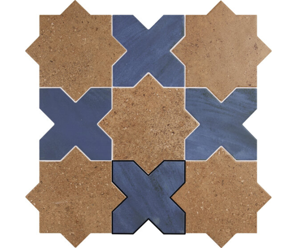 Dlažba jako beton APE Antico Casale Quattro Blue 12X12