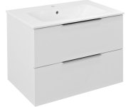 Sapho Set Koupelnová Skříňka Cirasa 70cm S Umyvadlem A Led Zrcadlem, 2x Zásuvka, Bílá Lesk