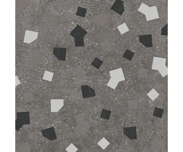 Dlažba jako beton Ape Ama Ricetta Graphite 90x90 Matt. Rett. - šedá