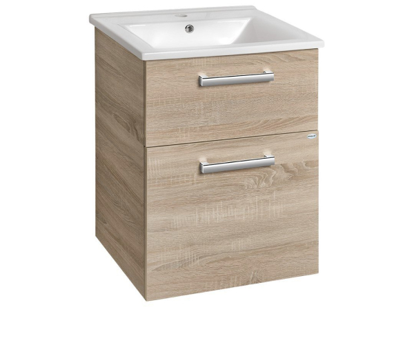 Aqualine Vega Umyvadlová Skříňka 51,5x72,6x43,6cm, 2x Zásuvka, Dub Platin