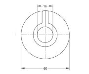 Bonomini Krycí Rozeta Na Potrubí K Radiátorům, Průměr 16 Mm, Abs/bílá
