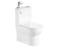 Aqualine Jalta Hygie Wc Kombi S Umývátkem, Rimless, Spodní/zadní Odpad, Bílá