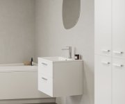 Skříňka Chrome II pod umyvadlo - SD Chrome II 70 skříňka pod umyvadlo bílá, madla chrom X000001773