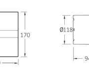 Cata E-120 Gbt Koupelnový Ventilátor Axiální S časovačem, 15w, Potrubí 120mm, černá