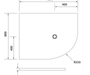 Polysan Flexia Vanička Z Litého Mramoru čtvrtkruh, S Možností úpravy Rozměru, 120x80cm, R550, Levá