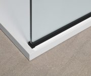 Polysan Modular Shower Black Jednodílná Zástěna Pevná K Instalaci Na Zeď, 800 Mm