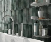Obklad jako beton Estudio Hackney Jade 6,9x24 - zelená