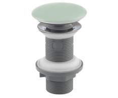 Isvea Umyvadlová Výpust 5/4“, Click-clack, Keramická Zátka, 20-70mm, Zelená Mint