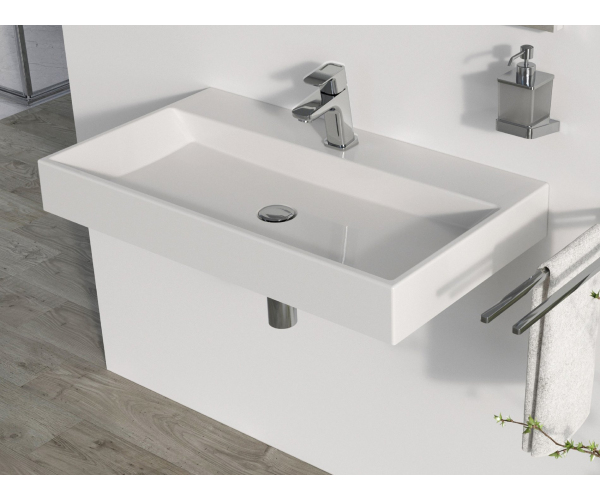 Umyvadlo Natural 80 - Umyvadlo Natural 80, s otvorem pro baterii, bez přepadu