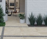 Protiskluzná 2cm dlažba jako kámen Castelvetro Konkrete Beige 60x120 - béžová (skladem)