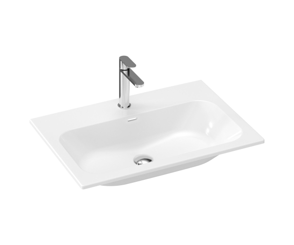 Umyvadlo Chrome Slim, keramické - Umyvadlo Chrome Slim 70 keramické, s otvorem pro bater
