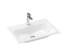 Umyvadlo Chrome Slim, keramické - Umyvadlo Chrome Slim 70 keramické, s otvorem pro bater