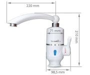 Termo Quick Hy30-05 - Stojánková Baterie S Elektrickým Ohřevem Vody, Příkon 3,2 Kw, Home Life SDR-3D-3