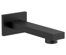 Sapho Nástěnná Výtoková Hubice, Hranatá, 160mm, černá Mat