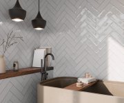 Retro obklad Deceram Salerno Lace 10x40 - šedá (skladem)