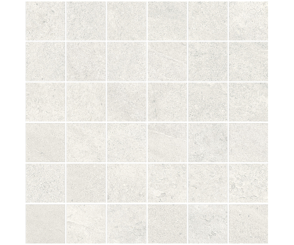 Mozaika jako kámen Sant Agostino Bergstone Mosaico Light 30x30 Nat. Rett. - bílá
