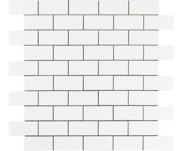 Retro mozaika Grazia Essenze Mosaici Ice 30x30 (3x6) Luc. - bílá