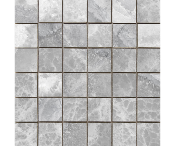 Mozaika jako mramor Cifre Lixium Mosaico Grey 30x30 Luc. Rett. - šedá