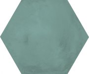 Retro dlažba Marca Corona Terra.Art Cielo Esagono 25x21,6 - tyrkysová