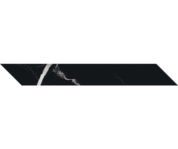 Dlažba jako mramor 41zero42 Mate Chevron Nero 7,5x60 - černá