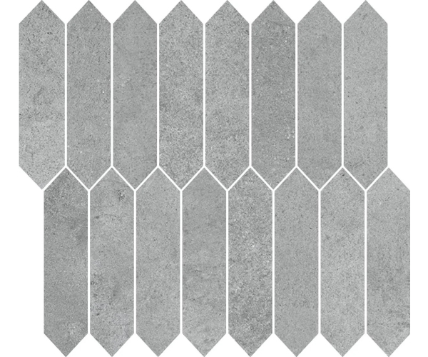 Obklad Gambini Heartland Mosaico Picket Clay 29x25 Nat. - šedá