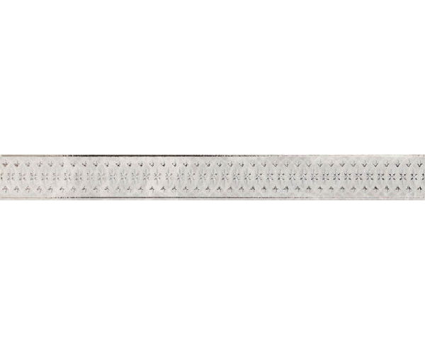 Sokl jako mramor APE Silver Pearl Cenefa Ghada Silver 8x75 Matt - šedá