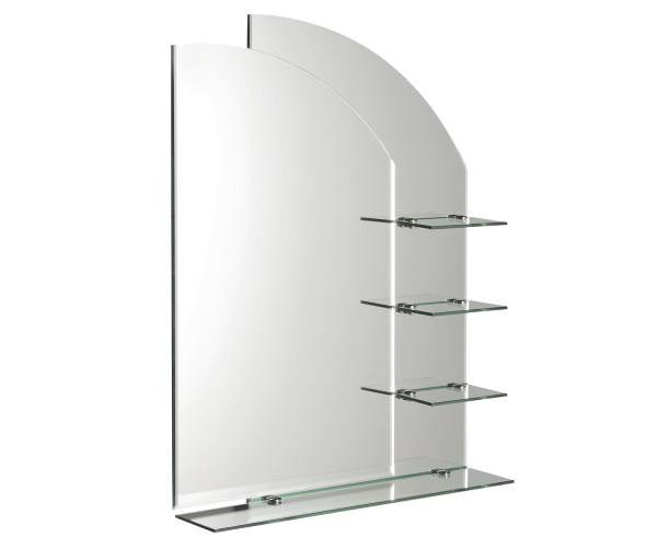 Aqualine Wega Zrcadlo S Poličkami 65x90cm