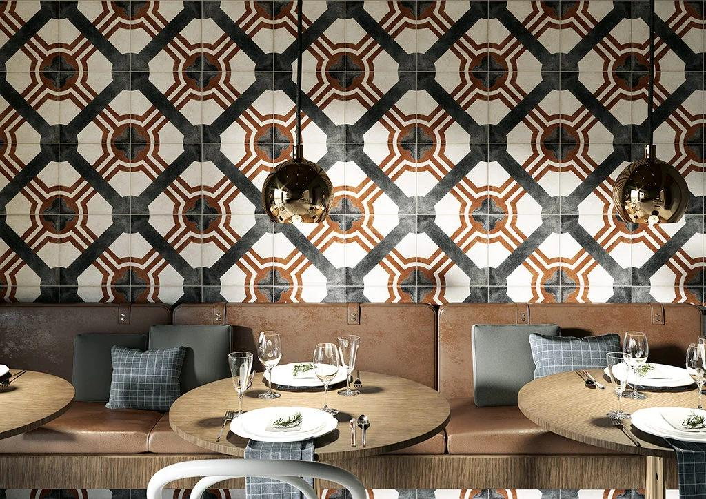 Realizace Mozaiková retro dlažba ze série Fioranese I Cocci Deco 1 30X30 Matt.Rett.