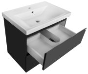 Aqualine Altair Umyvadlová Skříňka 67x60x45cm, černá Mat