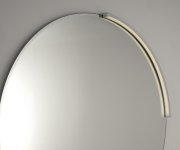 Sapho Bord Kulaté Zrcadlo S Led Svítidlem Moon, Broušená Hrana, ø 80cm, Cu Free