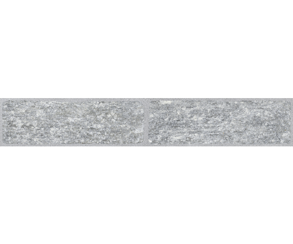 Dekor jako kámen Sichenia Pavé Delle Alpi Pietra Luserna Muretto 10x60 Rett. - šedá