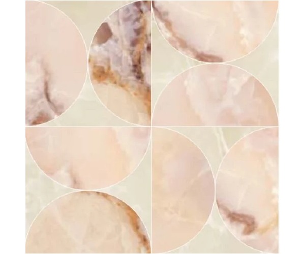 Vzorovaná dlažba Fioranese Unica Deco Micro Misty Rose 89X89 Levigato Ret. - růžová