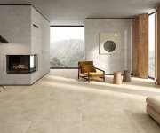 Dlažba jako kámen Coem Golden Stone Beige Nat. Rett. 60,4x60,4 - béžová