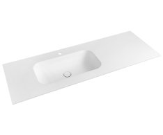 Sapho Treos Umyvadlo 131,6x51,3 Cm (110+20), Rockstone, Levé, Bílá Mat
